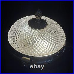 Plafonnier Art déco Bronze Gold Original France, Lampe Deckenlampe Ø 29 cm E14
