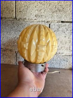 Plafonnier, Lampe En Opaline Art Deco