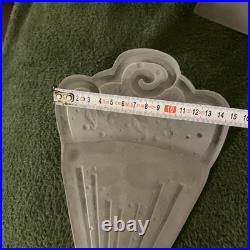 Plaque Verre Applique Art Deco Signe Muller Lampe Lustre French Lamp Chandelier