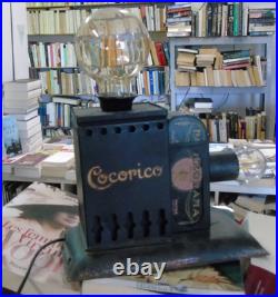 Projecteur Cocorico Pathé 1934 pathéorama monté en lampe TBE art déco design