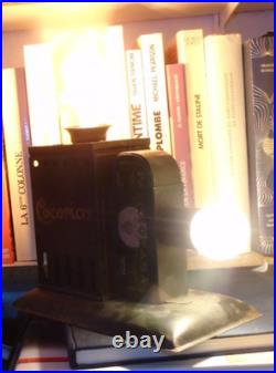 Projecteur Cocorico Pathé 1934 pathéorama monté en lampe TBE art déco design