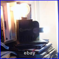 Projecteur Cocorico Pathé 1934 pathéorama monté en lampe TBE art déco design