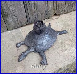 RARE Lampe en Fer Forgé ART DÉCO Tortue Articulé dans Le Goût d'Edgar Brandt