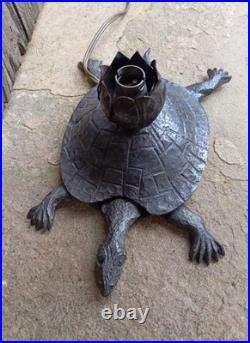 RARE Lampe en Fer Forgé ART DÉCO Tortue Articulé dans Le Goût d'Edgar Brandt