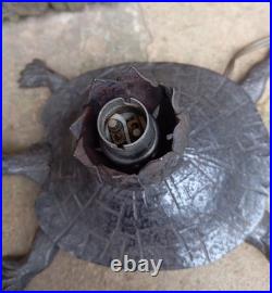 RARE Lampe en Fer Forgé ART DÉCO Tortue Articulé dans Le Goût d'Edgar Brandt