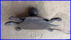 RARE Lampe en Fer Forgé ART DÉCO Tortue Articulé dans Le Goût d'Edgar Brandt