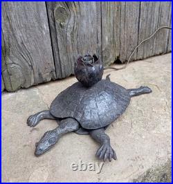 RARE Lampe en Fer Forgé ART DÉCO Tortue Articulé dans Le Goût d'Edgar Brandt
