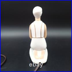 ROBJ LAMPE / VEILLEUSE ART DÉCO EN PORCELAINE Personnage Oriental