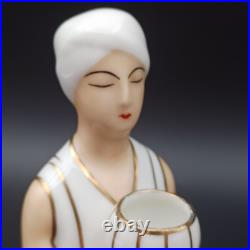 ROBJ LAMPE / VEILLEUSE ART DÉCO EN PORCELAINE Personnage Oriental