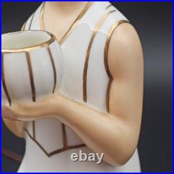 ROBJ LAMPE / VEILLEUSE ART DÉCO EN PORCELAINE Personnage Oriental