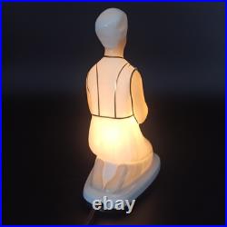 ROBJ LAMPE / VEILLEUSE ART DÉCO EN PORCELAINE Personnage Oriental