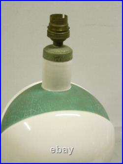 ROBJ RARE LAMPE BOULE CERAMIQUE LUMINAIRE VINTAGE ART DECO signée