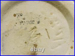 ROBJ RARE LAMPE BOULE CERAMIQUE LUMINAIRE VINTAGE ART DECO signée