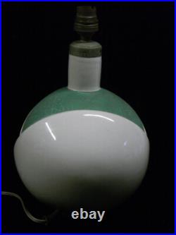 ROBJ RARE LAMPE BOULE CERAMIQUE LUMINAIRE VINTAGE ART DECO signée