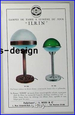 Rare Ancienne Lampe Jlrin ART DECO Bauhaus ILRIN Modernist Table Lamp 1920 1930