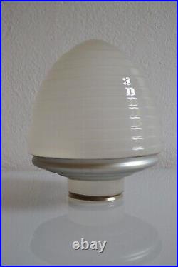 Rare Globe Pour Lampe Art Deco Raynith Zenith A Miroir Argente 1920 30