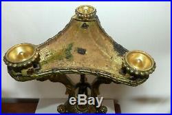 Rare Immense Lampe A Petrole Bronze Napoleon III Tete De Bouc