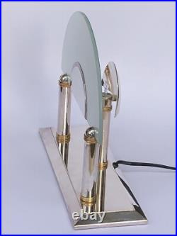 Rare LAMPE vintage signée CHRISTOFLE métal argenté NE FONCTIONNE PAS à restaurer