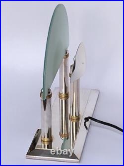 Rare LAMPE vintage signée CHRISTOFLE métal argenté NE FONCTIONNE PAS à restaurer
