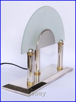 Rare LAMPE vintage signée CHRISTOFLE métal argenté NE FONCTIONNE PAS à restaurer