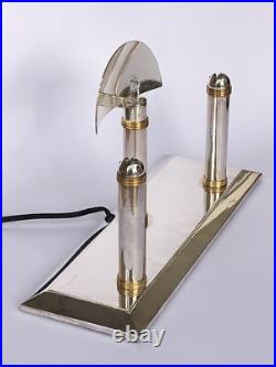 Rare LAMPE vintage signée CHRISTOFLE métal argenté NE FONCTIONNE PAS à restaurer