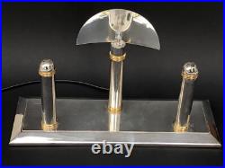 Rare LAMPE vintage signée CHRISTOFLE métal argenté NE FONCTIONNE PAS à restaurer