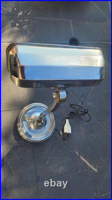 Rare Original Lampe Art Deco Fonctionne Chromer 40cm De Hauteur