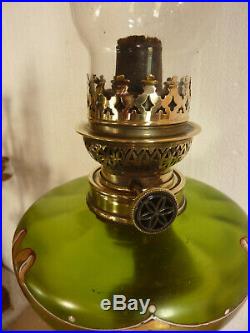 Rare et trés belle lampe à pétrole Epoque Art Nouveau