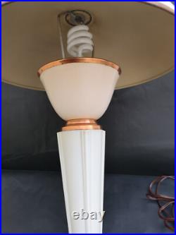 Rare lampe JUMO 320 art deco 1940 bakélite crème très bon état pas de casse