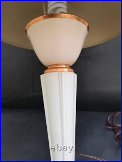 Rare lampe JUMO 320 art deco 1940 bakélite crème très bon état pas de casse