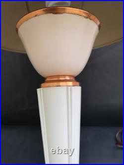 Rare lampe JUMO 320 art deco 1940 bakélite crème très bon état pas de casse