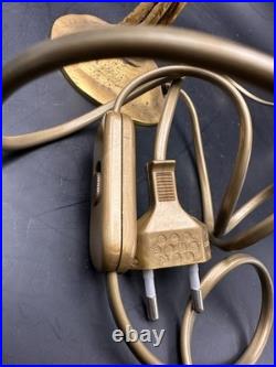 Ravissante lampe sculpture en bronze doré signée TRAIT D'UNION