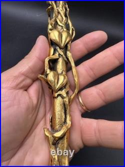 Ravissante lampe sculpture en bronze doré signée TRAIT D'UNION