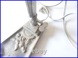 Remise vente ancienne lampe art déco orientable avec Tulipe Pâte De Verre bleu