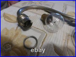 Remise vente ancienne lampe art déco orientable avec Tulipe Pâte De Verre bleu