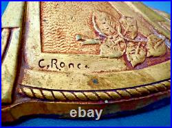 Schneider Pied Bronze Charles Ranc Lampe De Table Pate De Verre Art Nouveau