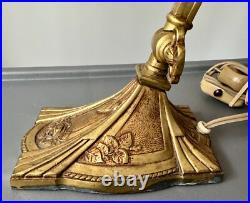 Schneider Pied Bronze Charles Ranc Lampe De Table Pate De Verre Art Nouveau