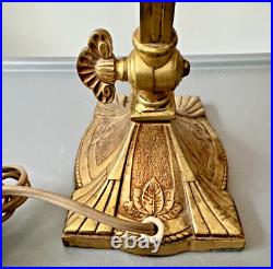 Schneider Pied Bronze Charles Ranc Lampe De Table Pate De Verre Art Nouveau