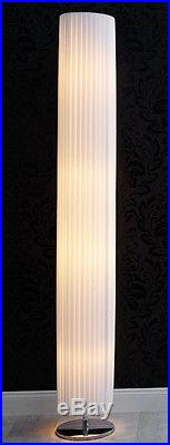 Stehlampe Stehleuchte Lichtsäule AUDREY XL weiss 199cm Art Deco Design Plissee