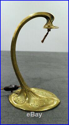 Superbe Pied De Lampe En Bronze Art Deco/nouveau Pour Tulipe Daum Muller Frères