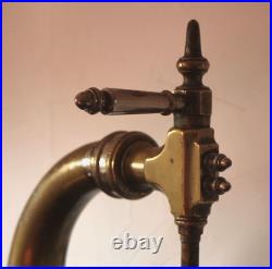 Superbe Tireuse à Bière ART DÉCO montée en lampe Verre HOLOPHANE hyper déco