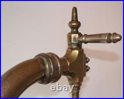 Superbe Tireuse à Bière ART DÉCO montée en lampe Verre HOLOPHANE hyper déco