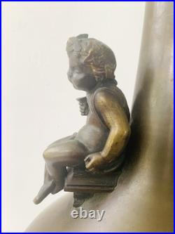 Superbe lampe-vase en bronze, Art déco / Art nouveau, XIXe siècle