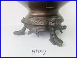 Superbe lampe-vase en bronze, Art déco / Art nouveau, XIXe siècle