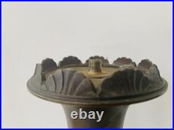 Superbe lampe-vase en bronze, Art déco / Art nouveau, XIXe siècle