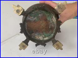 Superbe lampe-vase en bronze, Art déco / Art nouveau, XIXe siècle