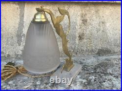 TRES BELLE Lampe ART DECO Antilope de chevet / de bureau