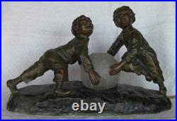 Thomas François Cartier lampe art déco en régule