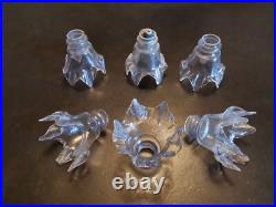 Tulipe Glass Art Nouveau X6 Soufflée Lampe Lustre Chandelier A