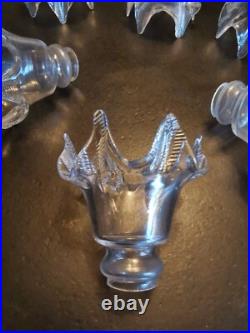 Tulipe Glass Art Nouveau X6 Soufflée Lampe Lustre Chandelier A